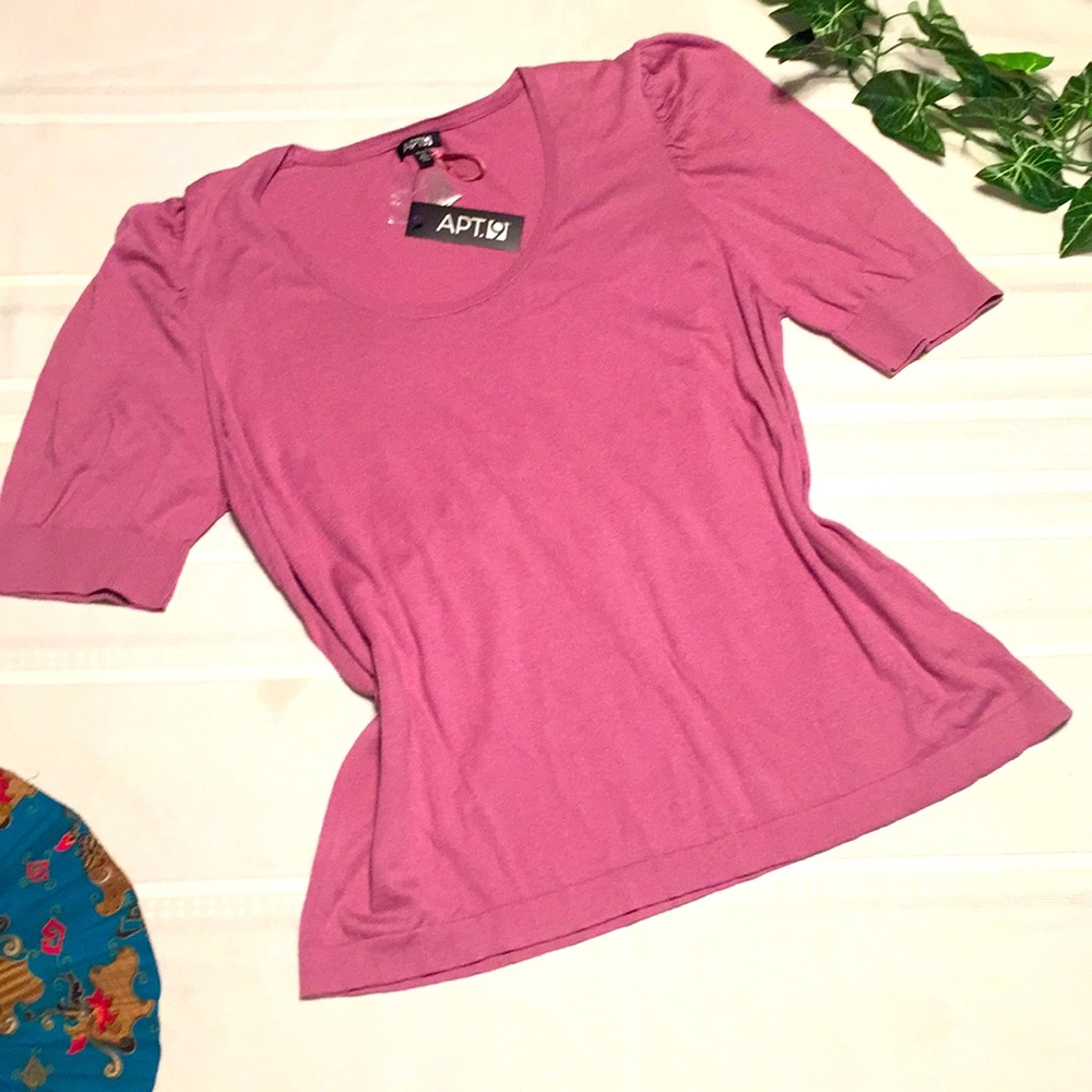 New Knit Sweater Top Plus Size 2X Dusty Orchid